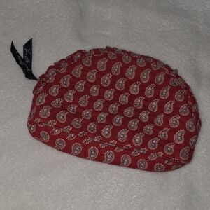 Red Paisley Quilted Pouch